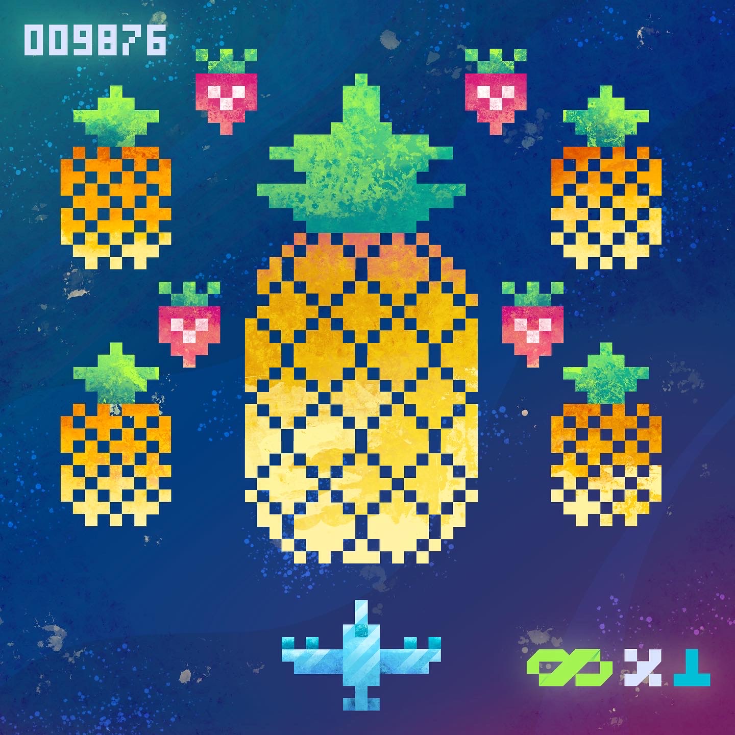 8bit ananas game